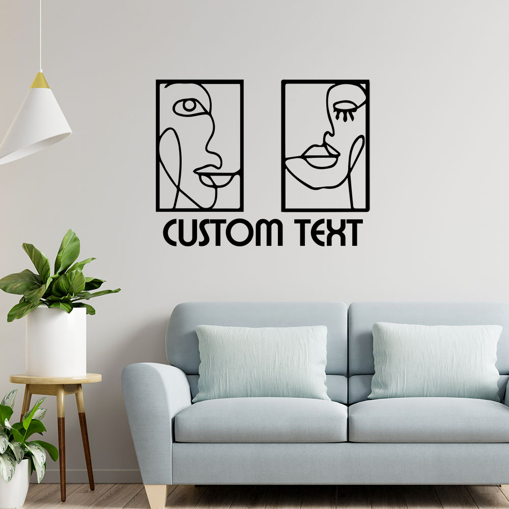 Home Decor Wallpaper - 1PC ロマンチックな抽象学校カスタムテキスト自己粘着ビニール壁紙家の装飾装飾アクセサリー壁画