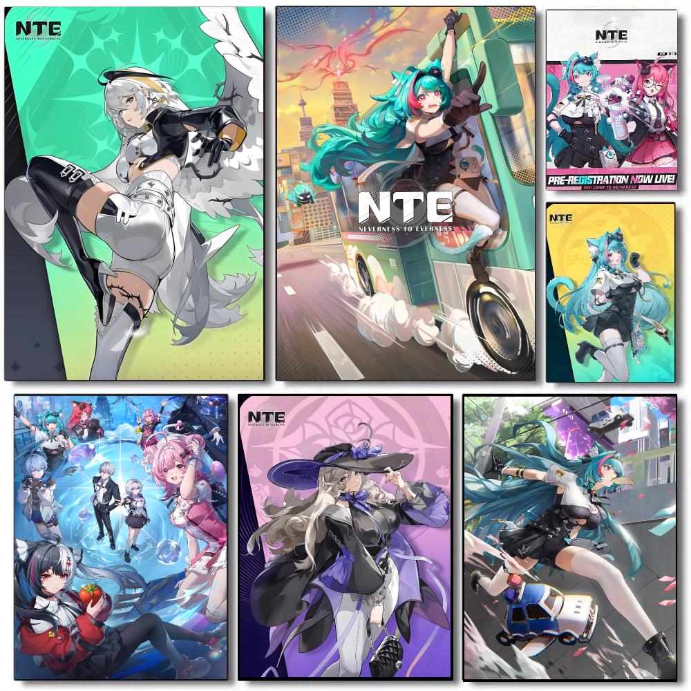 Home Decor Nte - Neverness To Everness NTE アニメポスター 自己粘着性