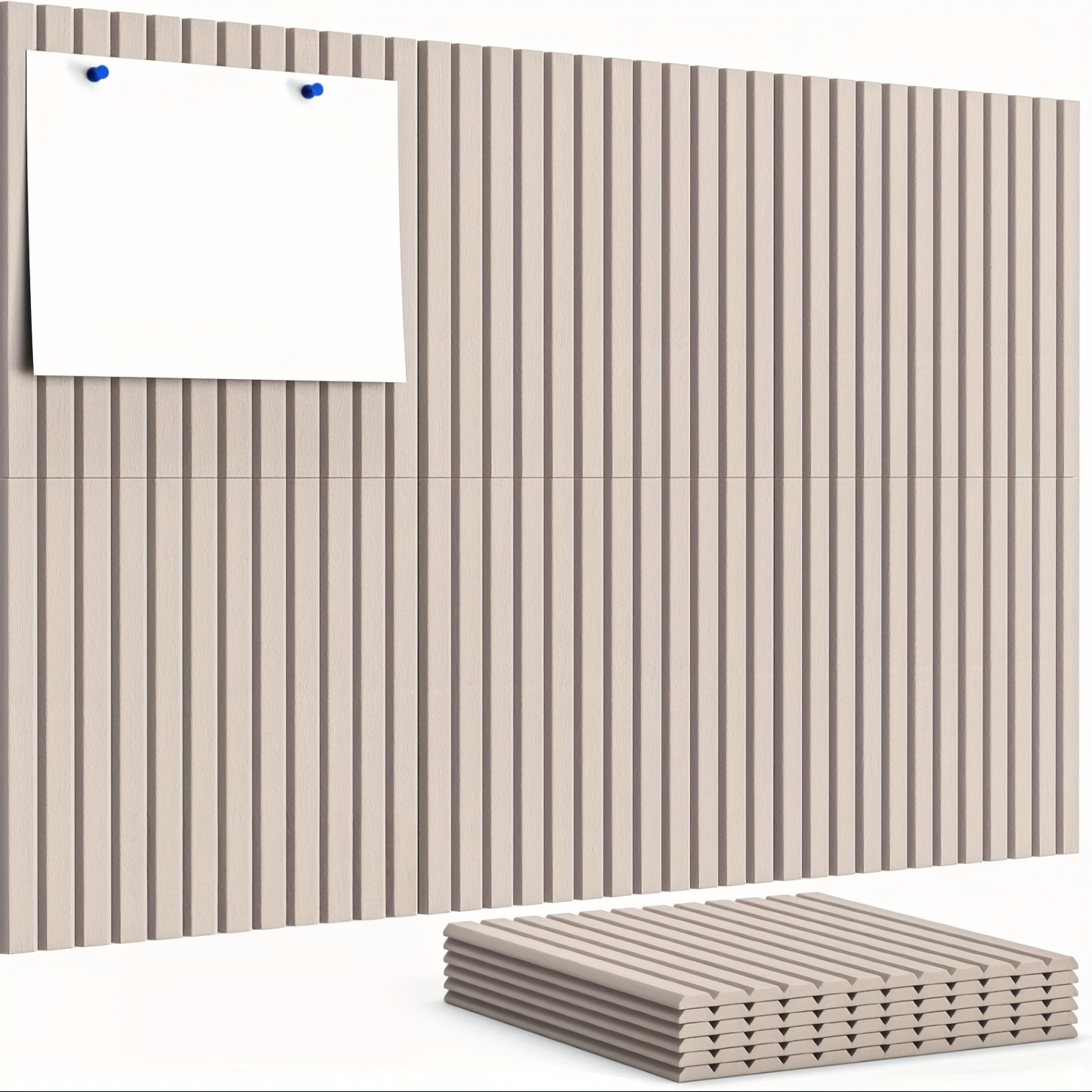 Home Decor Wall Panels - Q 6枚入り装飾フェルト壁パネル、オフィス、家庭、教室用装飾掲示板、フェルト通知板