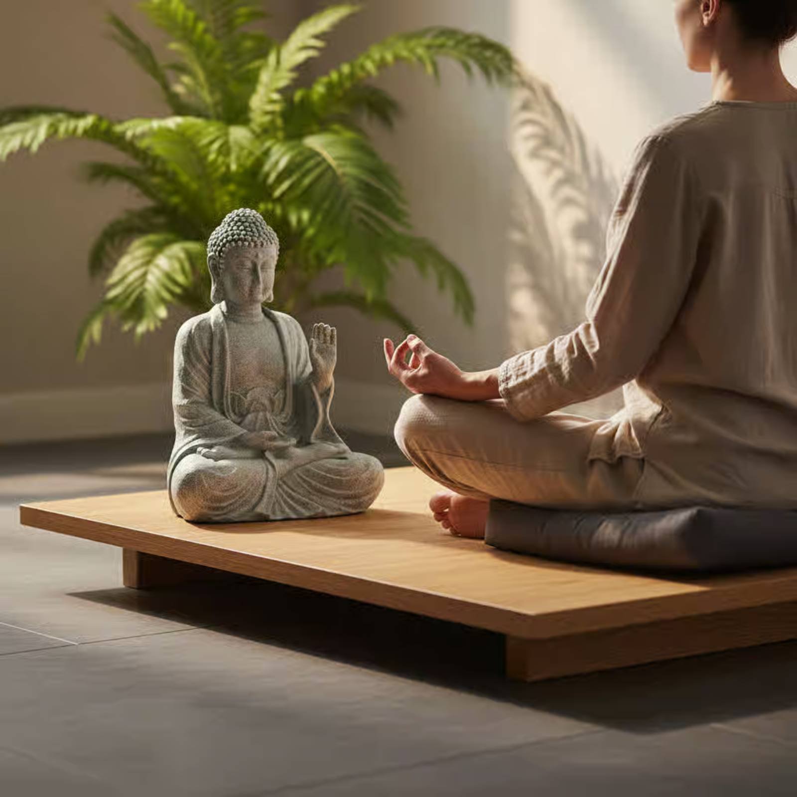 Home Decor Zen - 3ピース石仏装飾ティーペット禅置物セット水槽用ホームデコレーション
