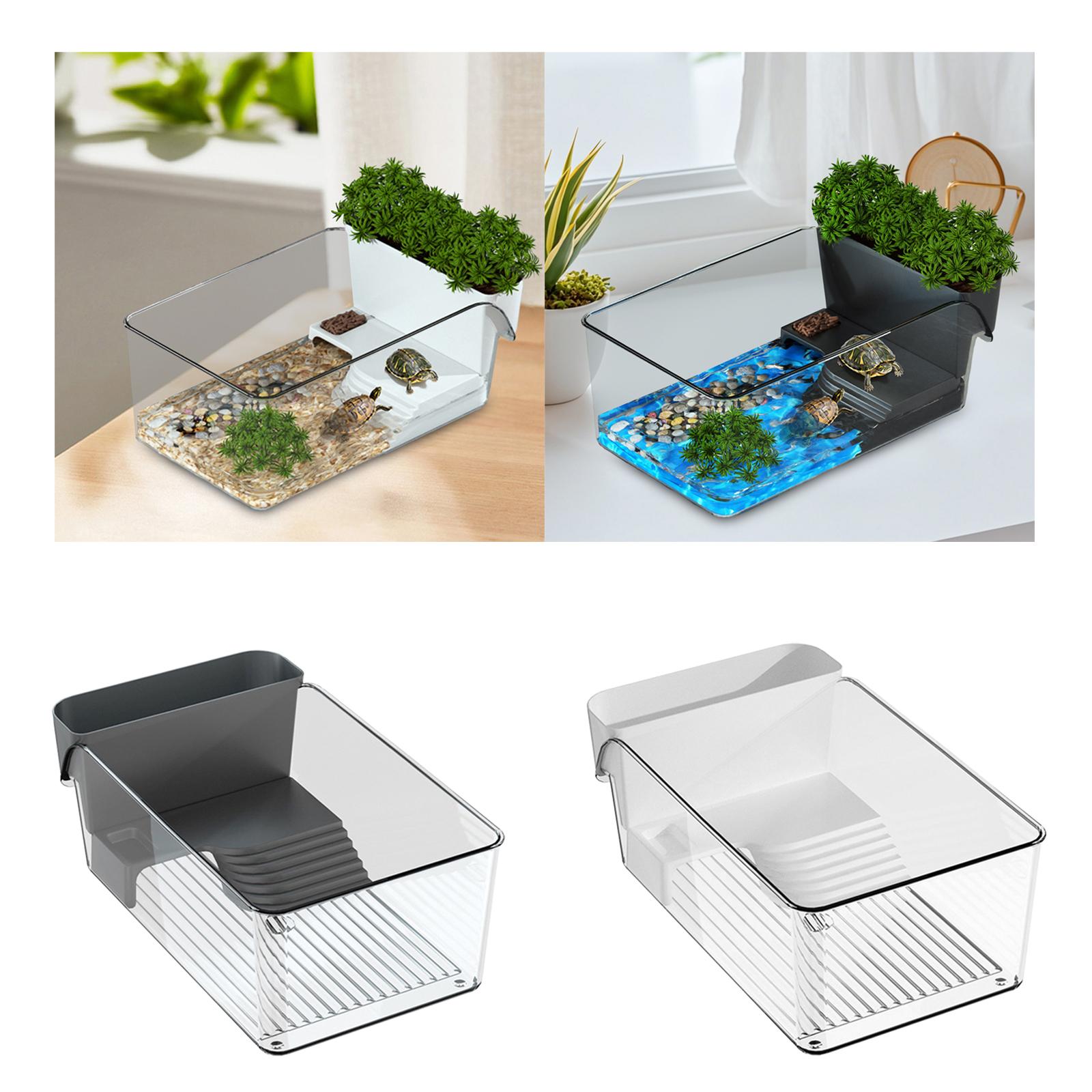 Home Decor Habitat - 小型カメ水槽、爬虫類飼育場、装飾用、家庭用飼育ケージ、カメ飼育ケージ
