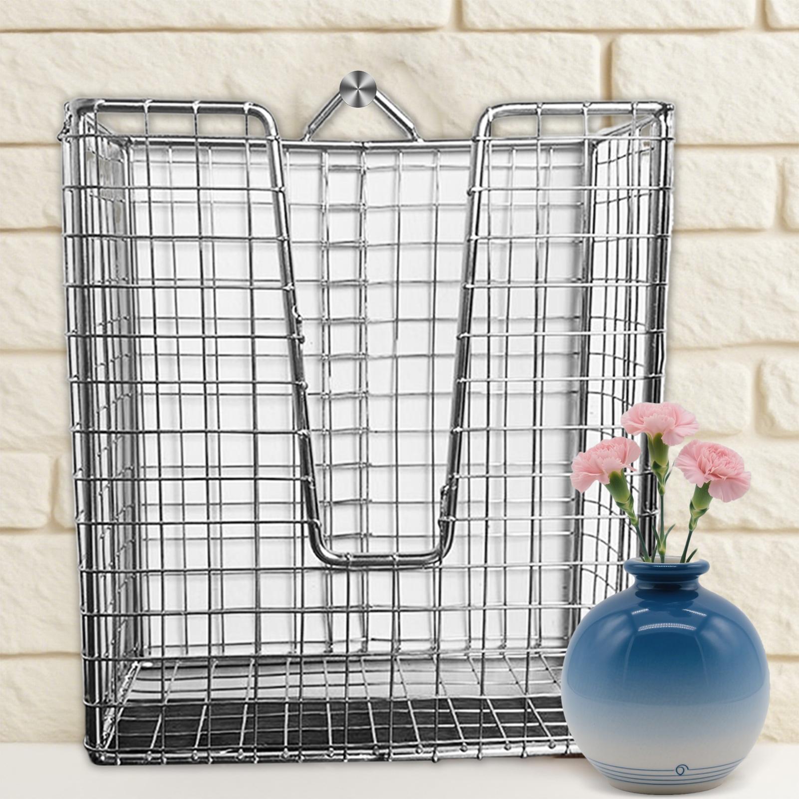 Rattan Plant Basket - スタッグホーンシダ取り付けキット ステンレス製壁掛けプランターバスケット 垂直吊り下げスタッグホーンシダプランターブラケット