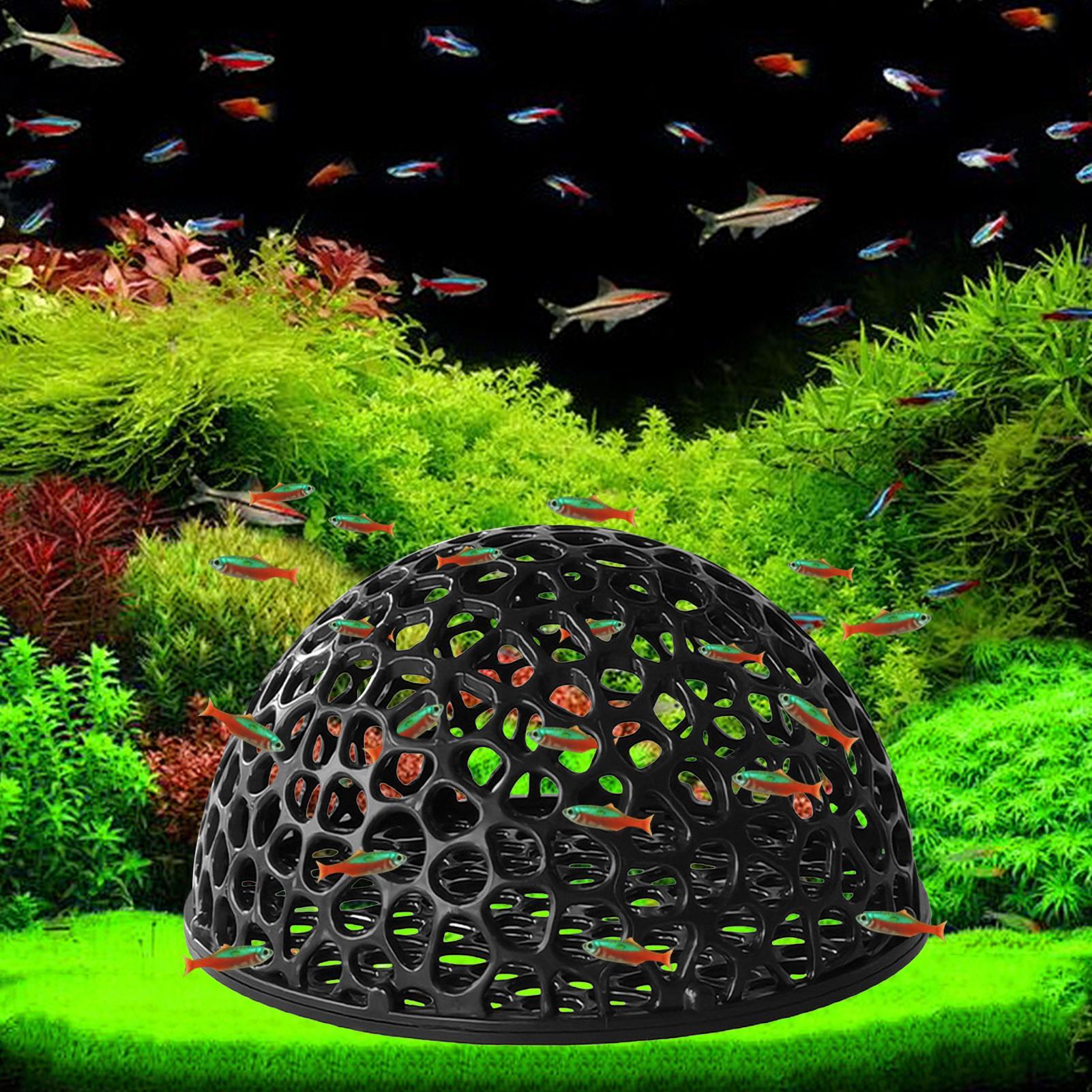 Home Decor Habitat - エビの隠れ家、繁殖用隠れ家、エビ、小魚用洞窟、隠れ道具、用品、中空ベタ生息地、水槽用シェルター、装飾