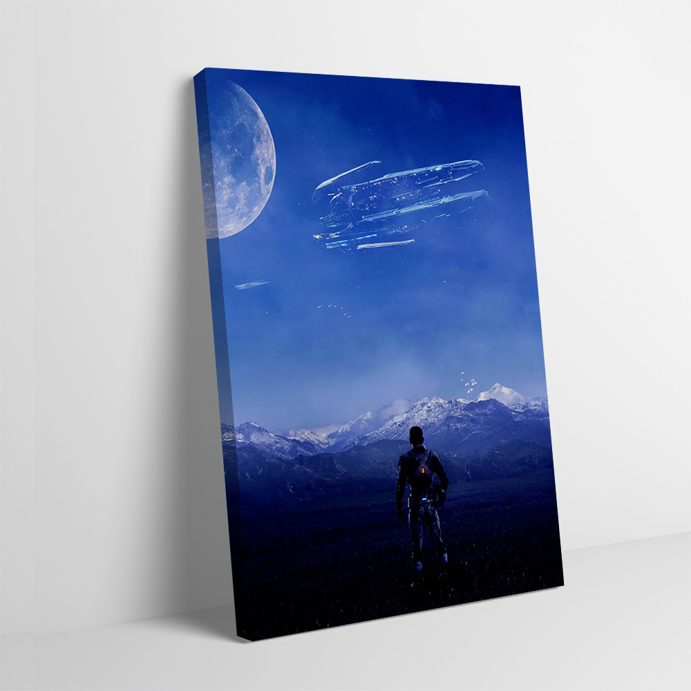 Home Decor Zen - マスエフェクト アンドロメダ ポスター カスタマイズ可能なプリントキャンバス絵画 ウォールアート ギフト