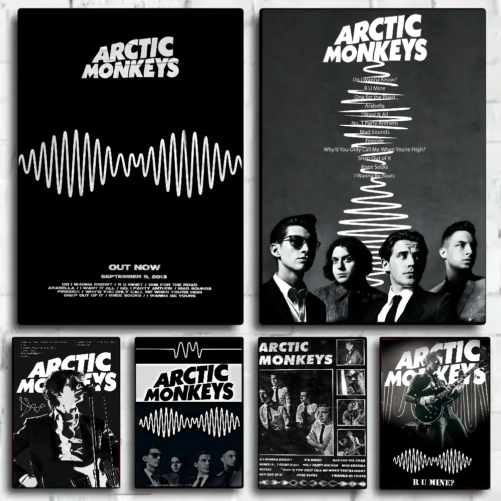 Home Decor Zen - A-Arctic M-Monkeys ロックバンド音楽カバーポスター HD アートウォール防水ホームリビングルームベッドルームバー美的装飾