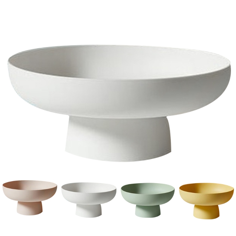 Ceramic Trinket Dish - フルーツディッシュラウンドドレインフルーツバスケットモダンスタイルコンテナキッチンカウンター用
