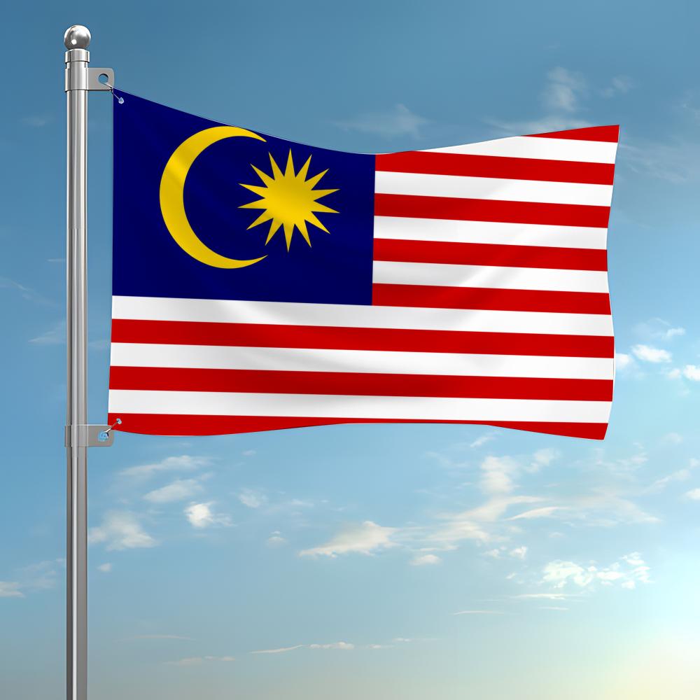 Home Decor Malaysia - マレーシア国旗カスタム壁掛け背景アートバナー寝室ホームリビングルーム屋外装飾用