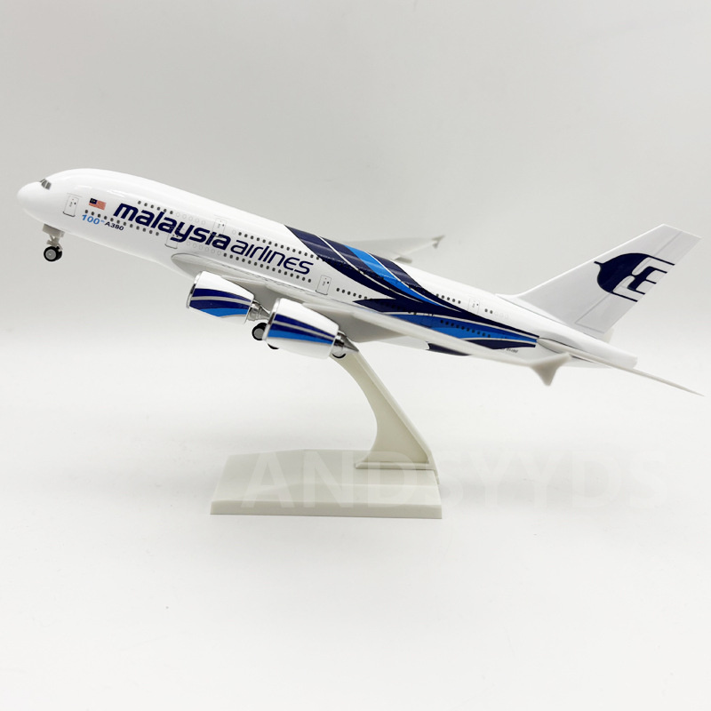 Home Decor Malaysia - 30CM A380 マレーシア航空 スケール模型 1/240 a380
