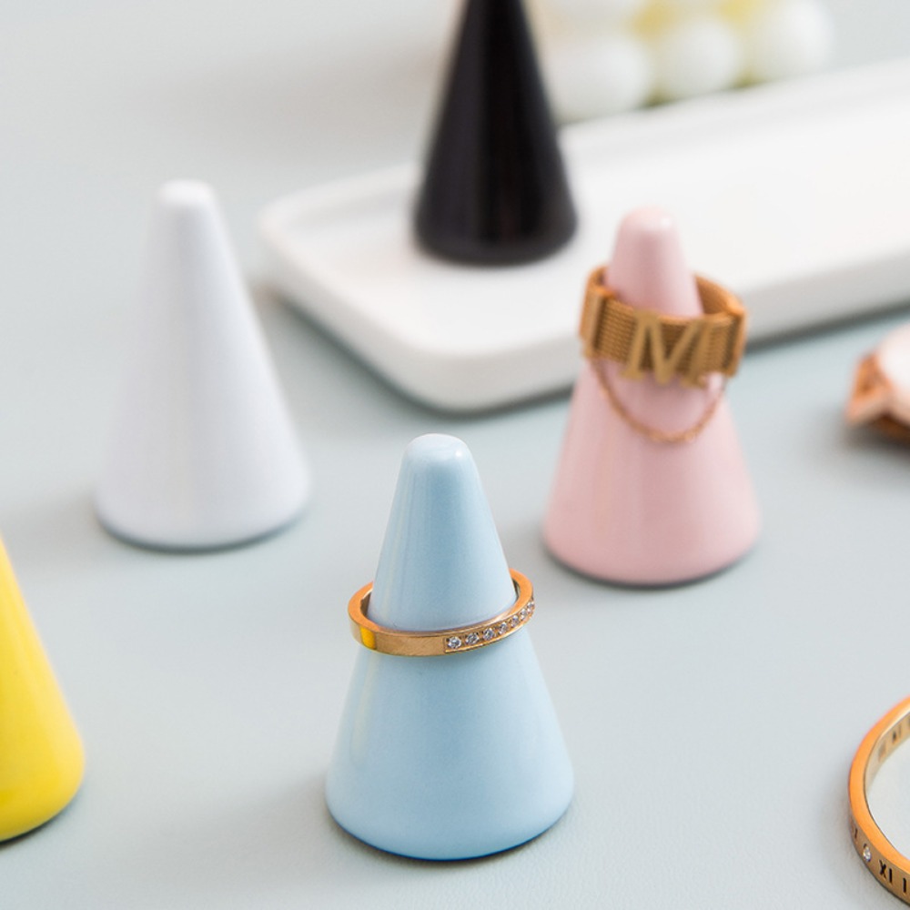 Ceramic Trinket Dish - リング用ジュエリーディスプレイスタンド,フィンガーシェイプオーガナイザートレイ,リングホルダー,ジュエリーパッケージラック,ディスプレイスタンド