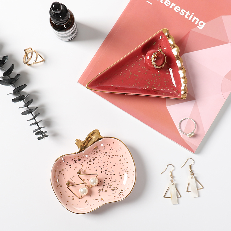 リングとネックレスの収納トレイ用の小さなジュエリー皿、装身具 - Ceramic Trinket Dish のレビューと価格
