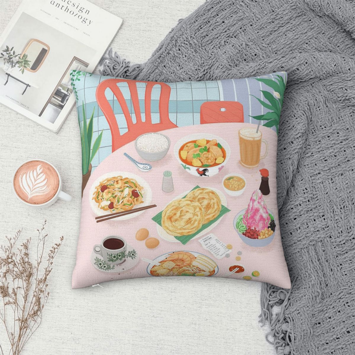 Kopitiam Food Malaysia 枕カバー ポリ - Home Decor Malaysia のレビューと価格