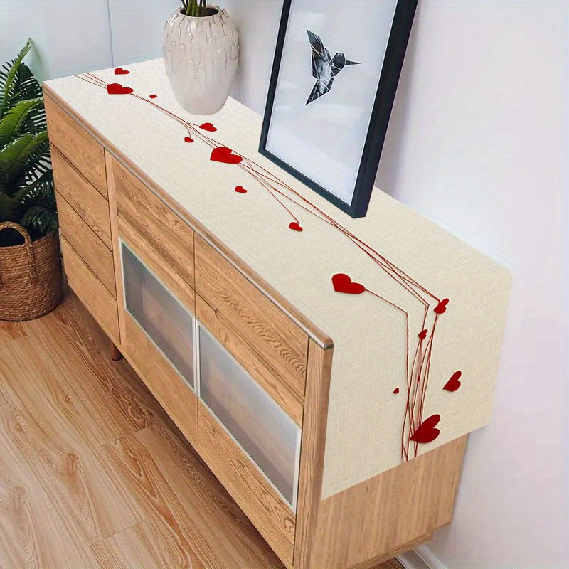 1ピース バレンタインデー エレガントな赤いハートのテーブル - Home Decor Market のレビューと価格