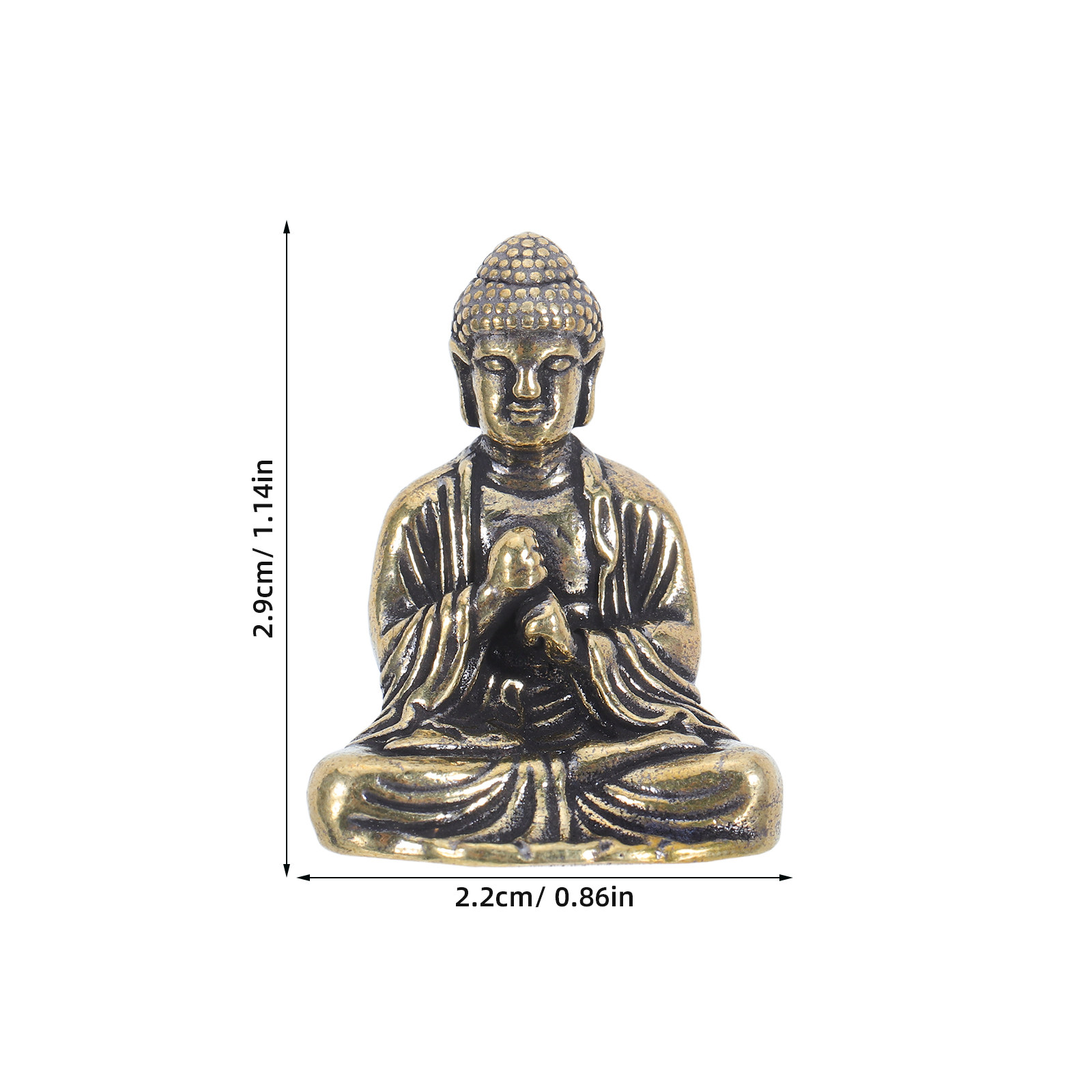 ミニ風水仏像 小さな釈迦牟尼瞑想像 オフィスデスク飾り 禅仏 - Home Decor Zen のレビューと価格
