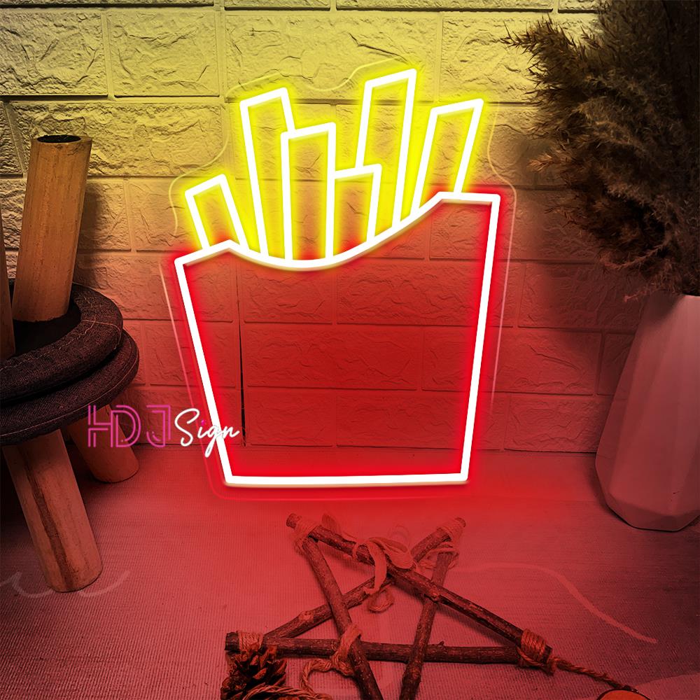 LEDネオンライト,フランスのフライドポテト,レストラン,コ - Home Decor Nearby のレビューと価格