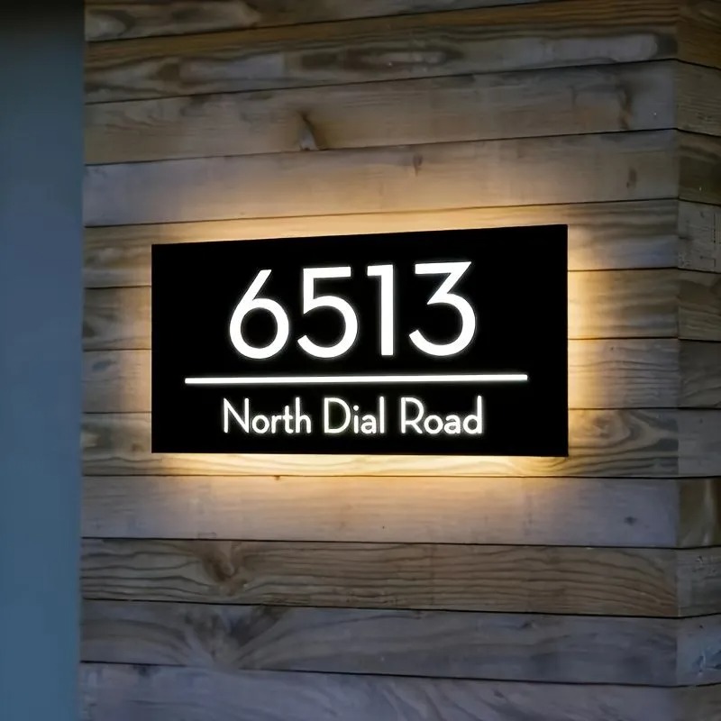 カスタムLEDライトガイドドアプレート屋内屋外導電性照明付き - Home Decor Nearby のレビューと価格