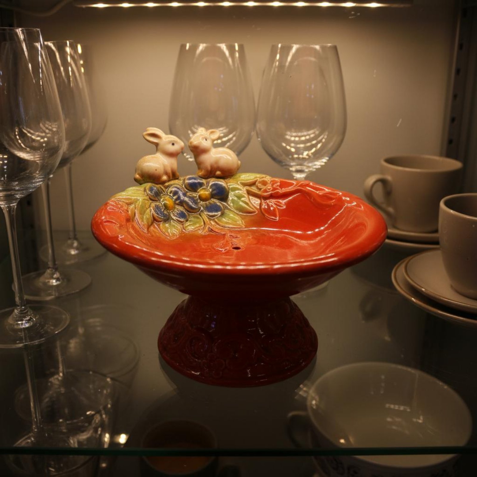 台座付き鳥型小物入れトレイ 多機能セラミック鳥型ソープディッ - Ceramic Trinket Dish のレビューと価格