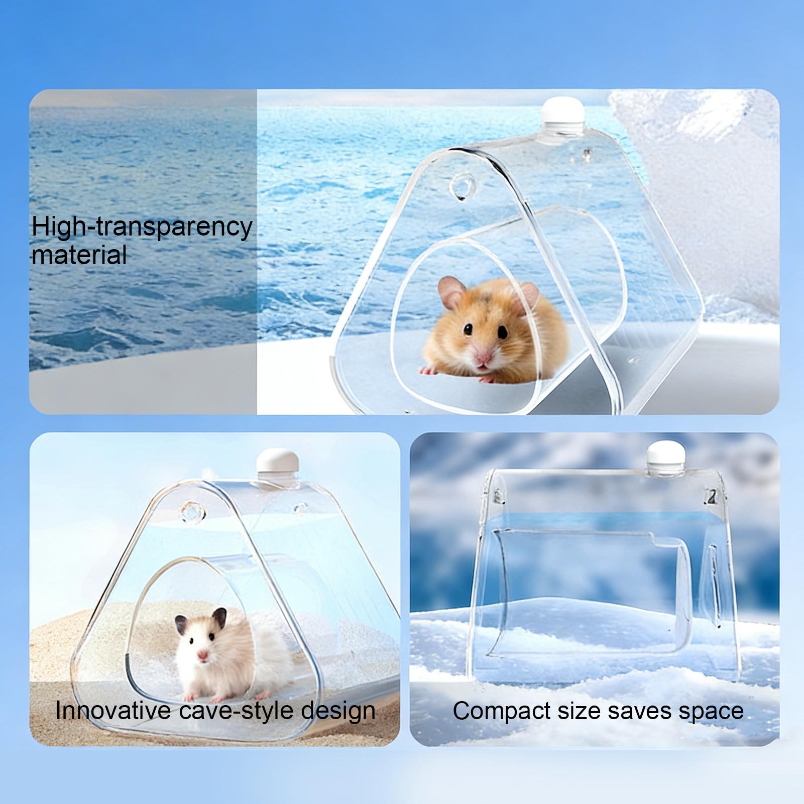 ハムスタークーラーハウス完全透明瞬間冷却防水安全洞窟小動物生 - Home Decor Habitat のレビューと価格