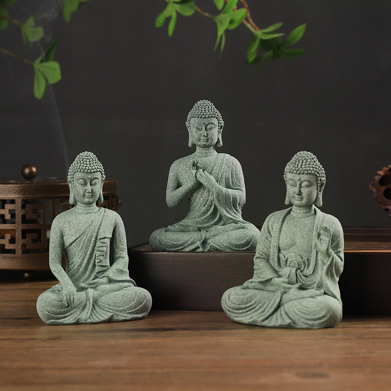 仏庭像水槽の装飾ミニ仏教置物デスクテーブルスケープ装飾ホーム - Home Decor Zen のレビューと価格