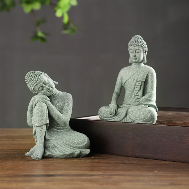 仏庭像水槽の装飾ミニ仏教置物デスクテーブルスケープ装飾ホーム - Home Decor Zen のレビューと価格