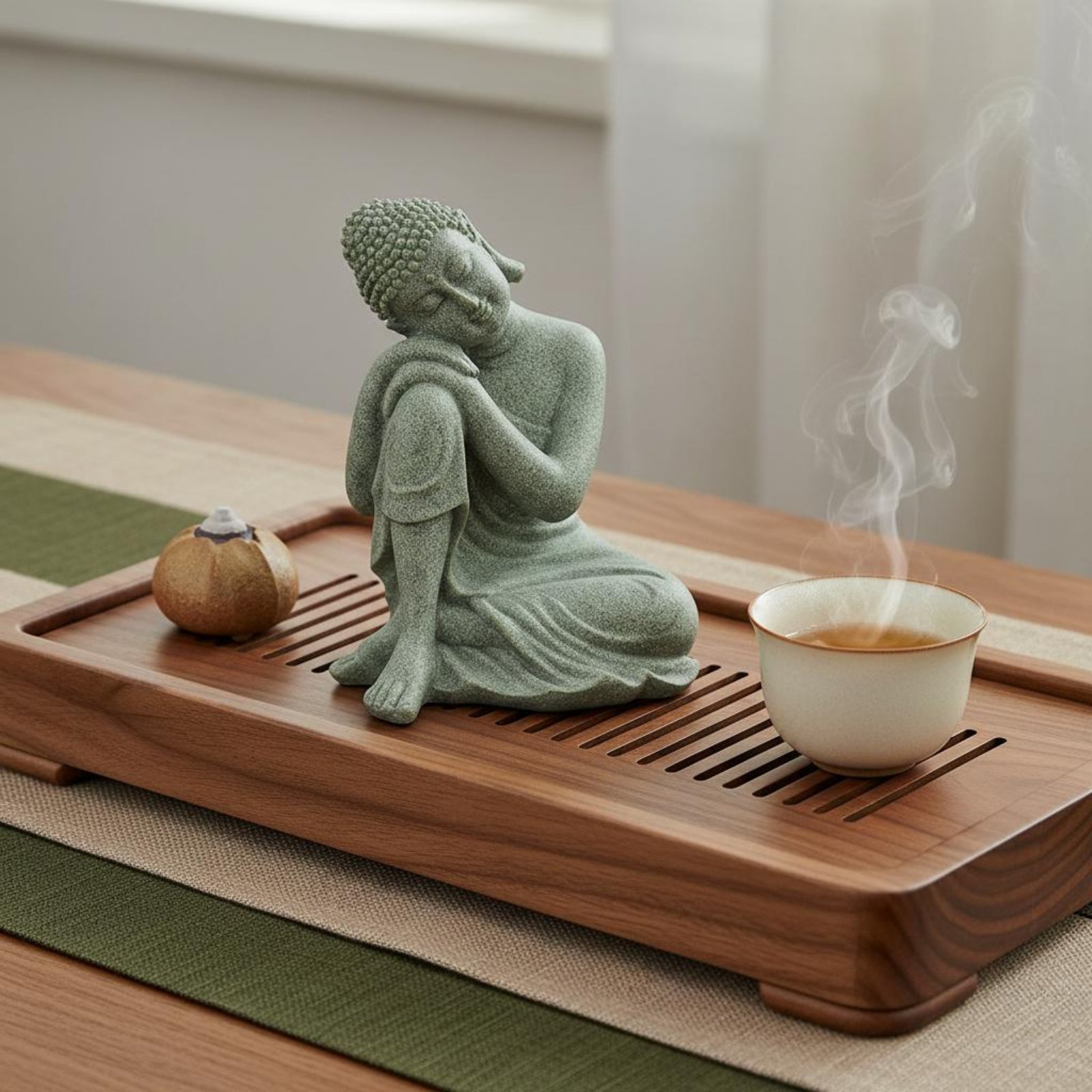 3ピース石仏装飾ティーペット禅置物セット水槽用ホームデコレー - Home Decor Zen のレビューと価格