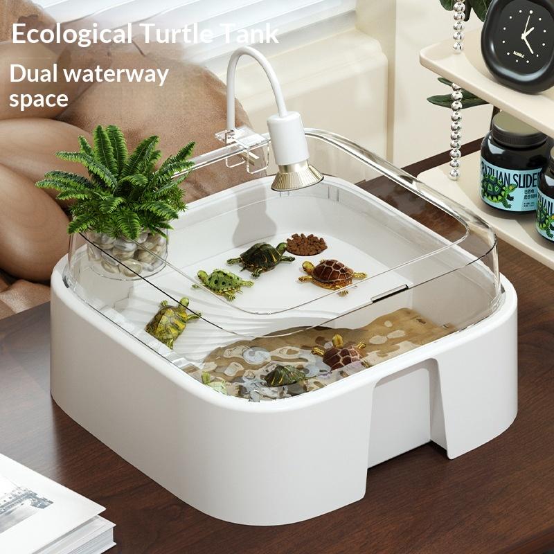 新しい透明なカメ飼育タンク、卓上装飾カメボックス、日光浴プラ - Home Decor Habitat のレビューと価格