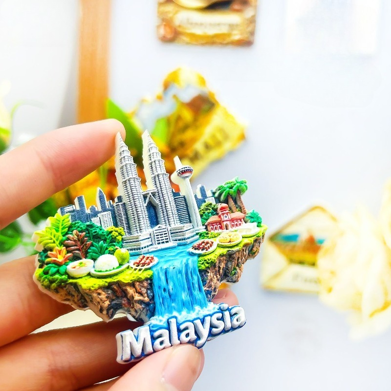クアラルンプール冷蔵庫マグネット - 驚きの3Dペトロナス・ - Home Decor Malaysia のレビューと価格