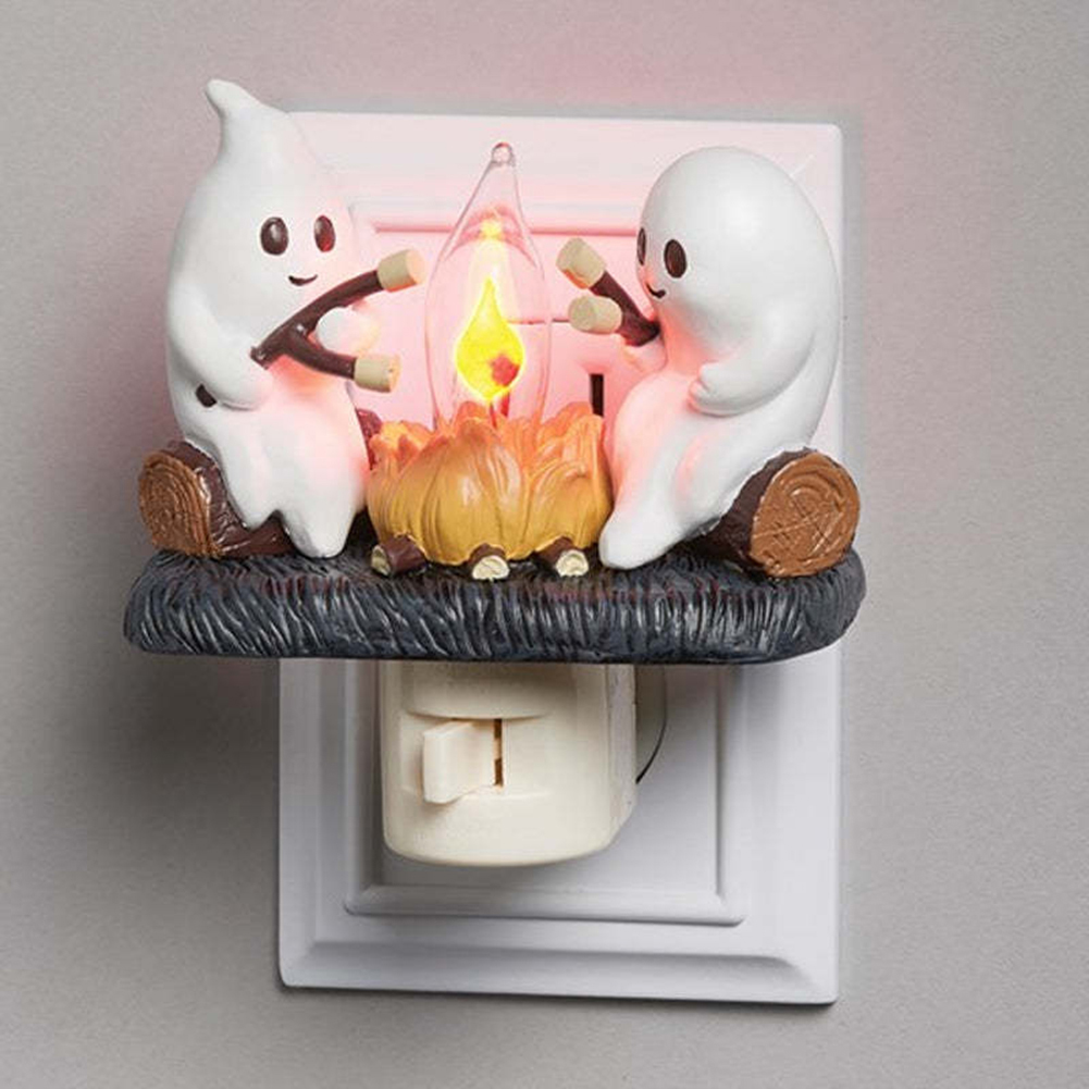 ゴースト焚き火ナイトライト、ハロウィーンの装飾、家の装飾、か - Home Decor Uk のレビューと価格