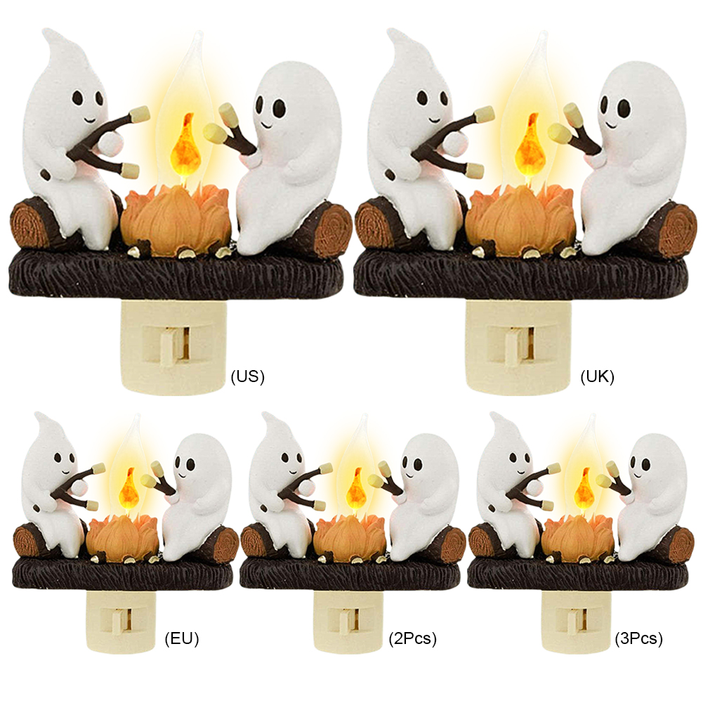 ゴースト焚き火ナイトライト、ハロウィーンの装飾、家の装飾、か - Home Decor Uk のレビューと価格