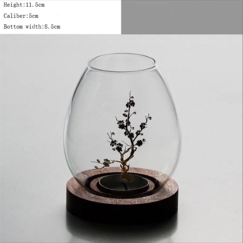 中国風透明ガラスキャンドルホルダーシェードロマンチックなキャ - Home Decor Zen のレビューと価格