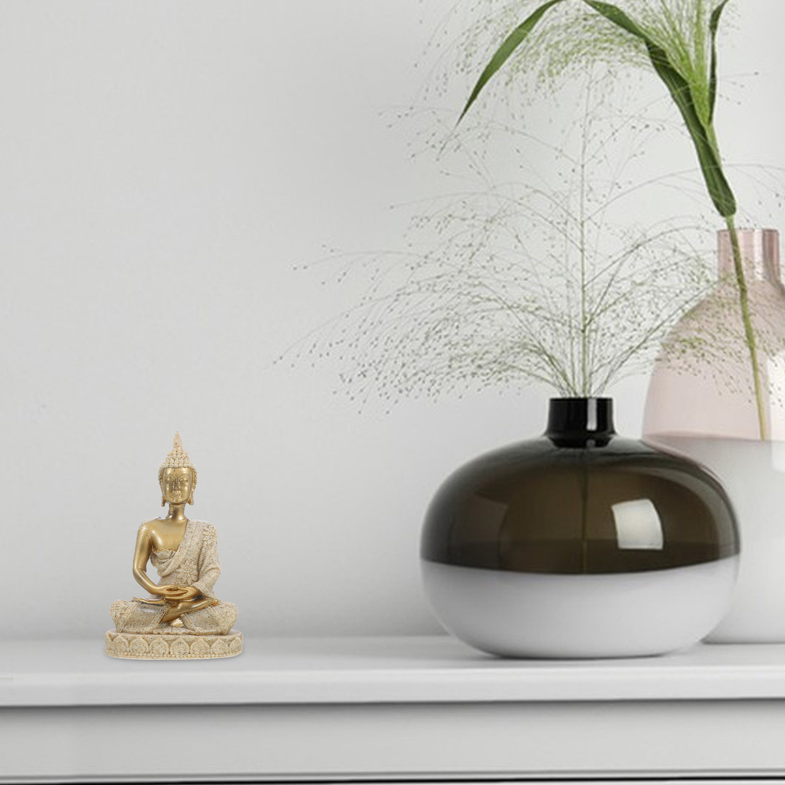 レトロな樹脂製の仏像、コンパクトサイズで机や棚、テーブルに最 - Home Decor Zen のレビューと価格