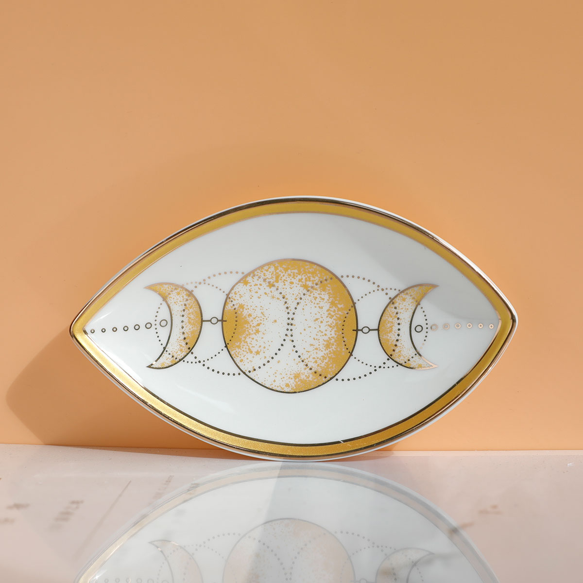 装身具皿リング,セラミックシルクスアイパターン,かわいい装飾 - Ceramic Trinket Dish のレビューと価格