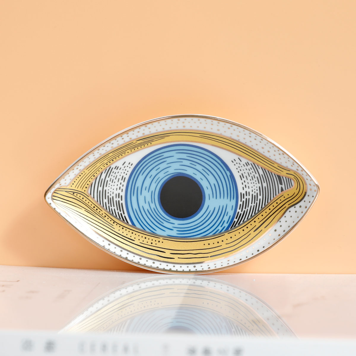 装身具皿リング,セラミックシルクスアイパターン,かわいい装飾 - Ceramic Trinket Dish のレビューと価格