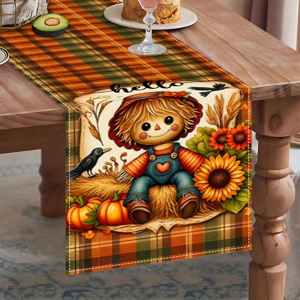 ハロウィンテーマテーブルフラッグ1個、秋の装飾かわいい素朴な - Home Decor Market のレビューと価格