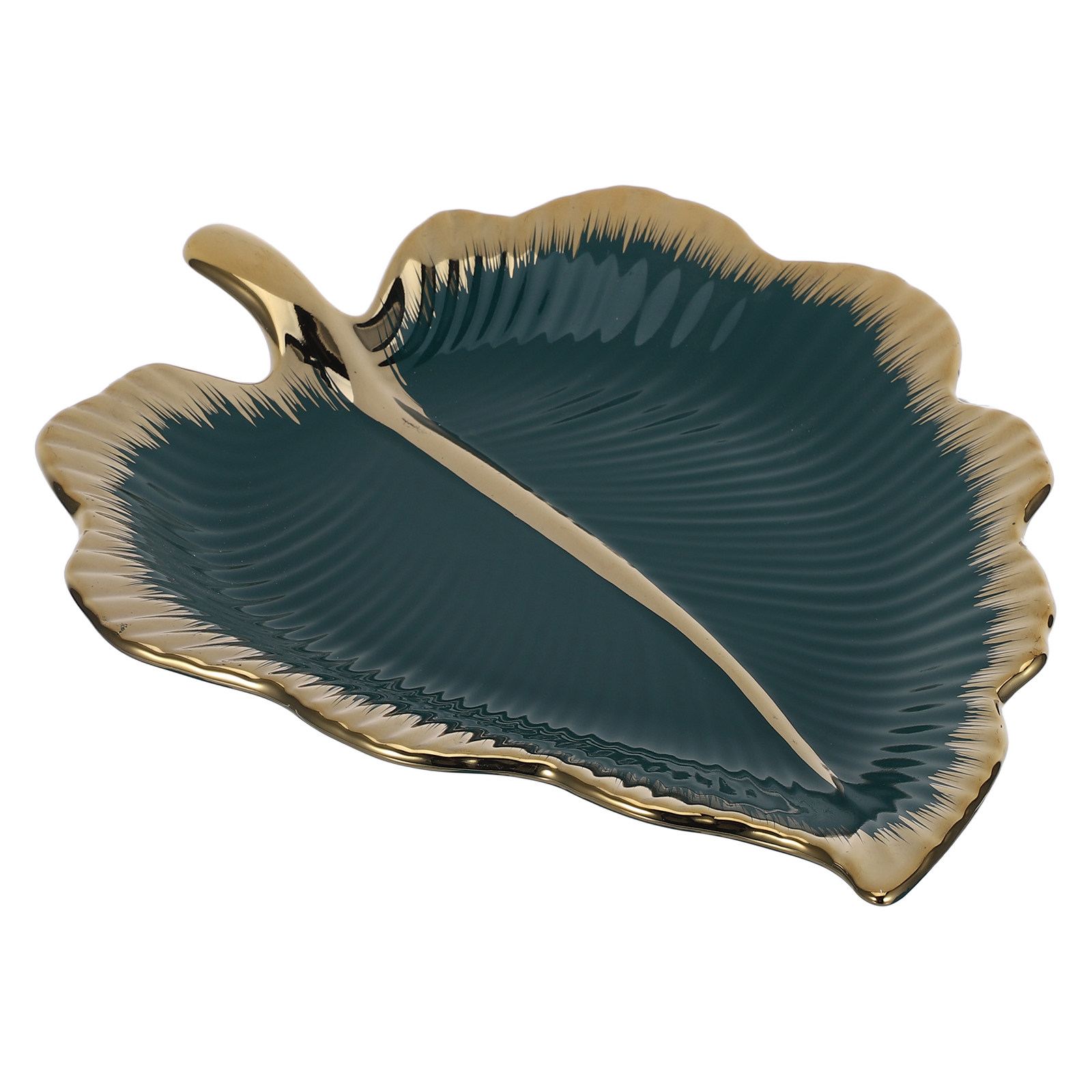 セラミック製リーフ型ディッシュ グリーン装飾リング ジュエリ - Ceramic Trinket Dish のレビューと価格