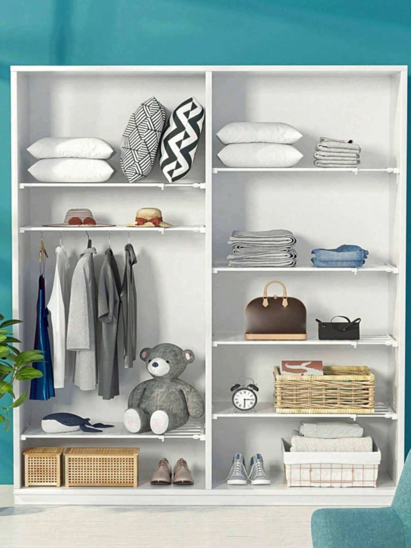 1個入り 調節可能なクローゼット用テンションシェルフ モダン - Floating Shelves のレビューと価格