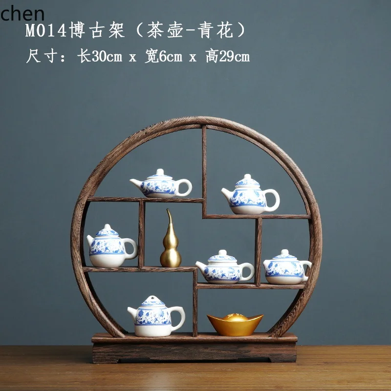 7.15-c13 レトロ禅茶室青と白のティーポットホームリビ - Home Decor Zen のレビューと価格