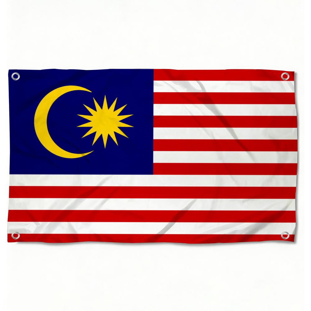 マレーシア国旗カスタム壁掛け背景アートバナー寝室ホームリビン - Home Decor Malaysia のレビューと価格