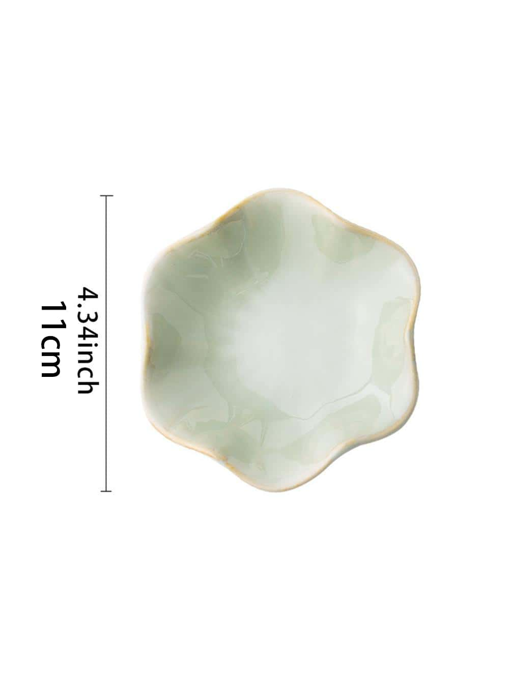 1個のセラミック製花びら型ジュエリートレイ、シンプルな不規則 - Ceramic Trinket Dish のレビューと価格