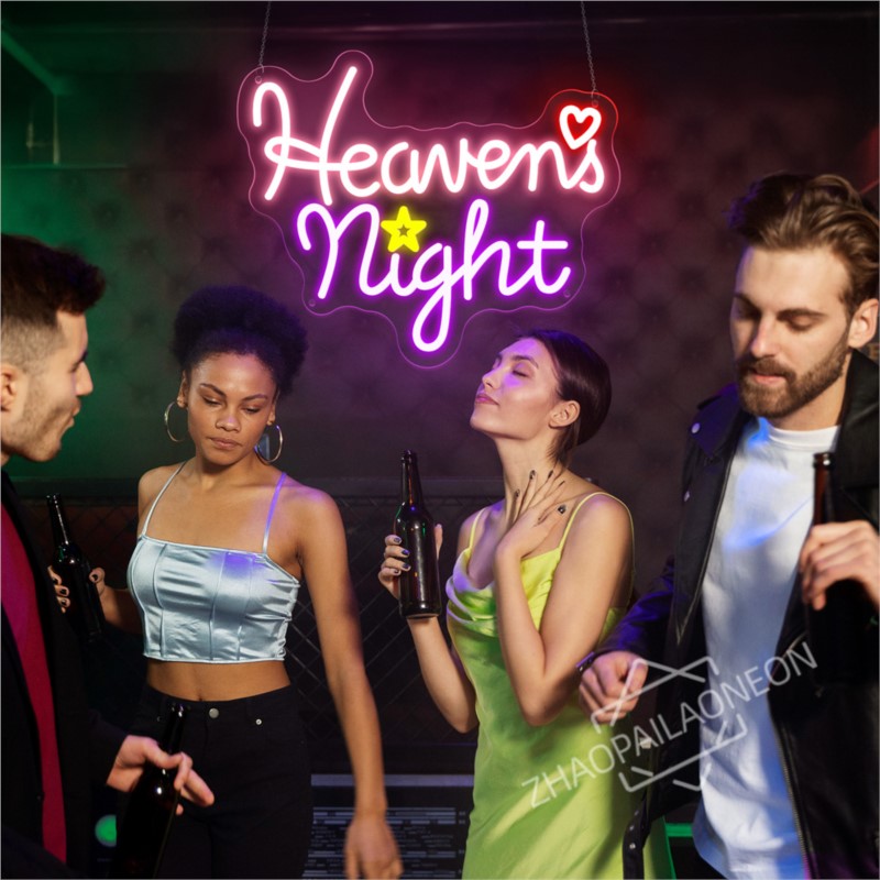Heavens Night ネオンサイン ゲームルームの壁の - Home Decor Nearby のレビューと価格