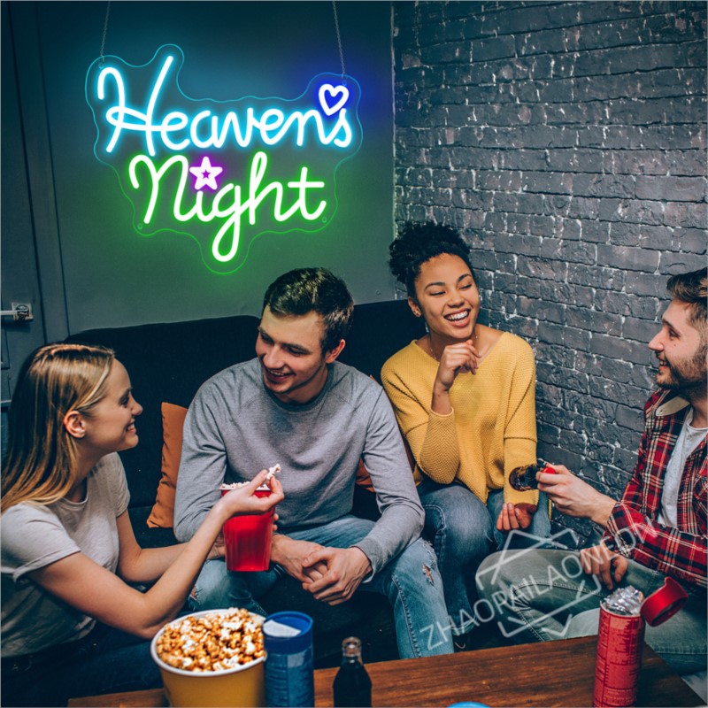 Heavens Night ネオンサイン ゲームルームの壁の - Home Decor Nearby のレビューと価格