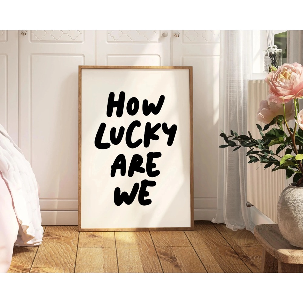私たちがどれだけ幸運なのか ピンクと赤のストライプのウォール - Home Decor How To のレビューと価格