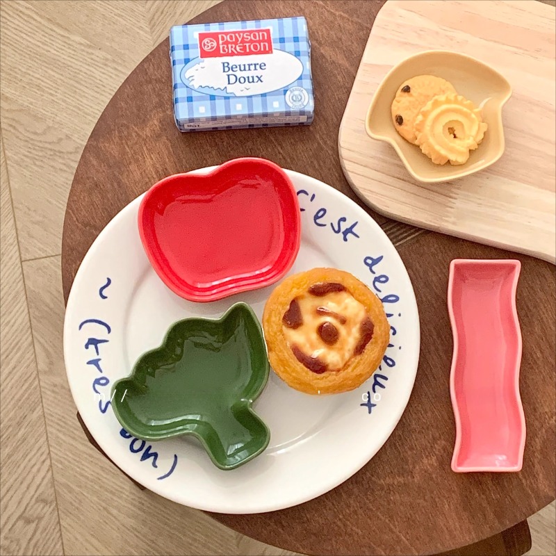 かわいい野菜セラミック点心皿クリエイティブ漫画の形の調味料皿 - Ceramic Trinket Dish のレビューと価格
