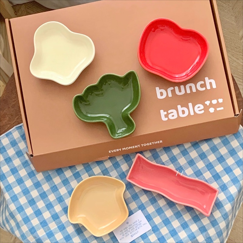 かわいい野菜セラミック点心皿クリエイティブ漫画の形の調味料皿 - Ceramic Trinket Dish のレビューと価格