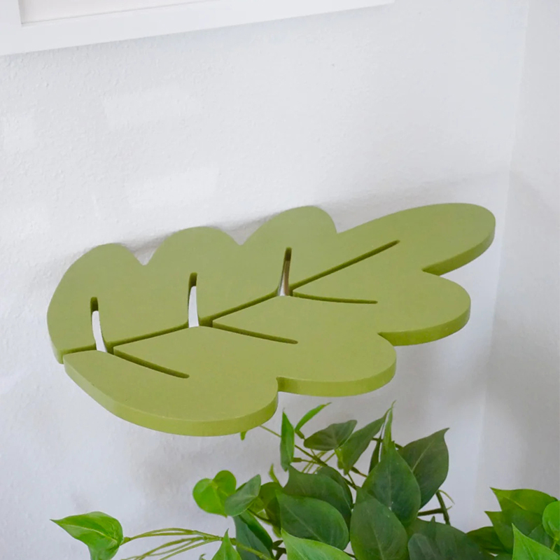 1 個木製棚葉カラフルなフローティング壁棚リーフディスプレイ - Floating Shelves のレビューと価格