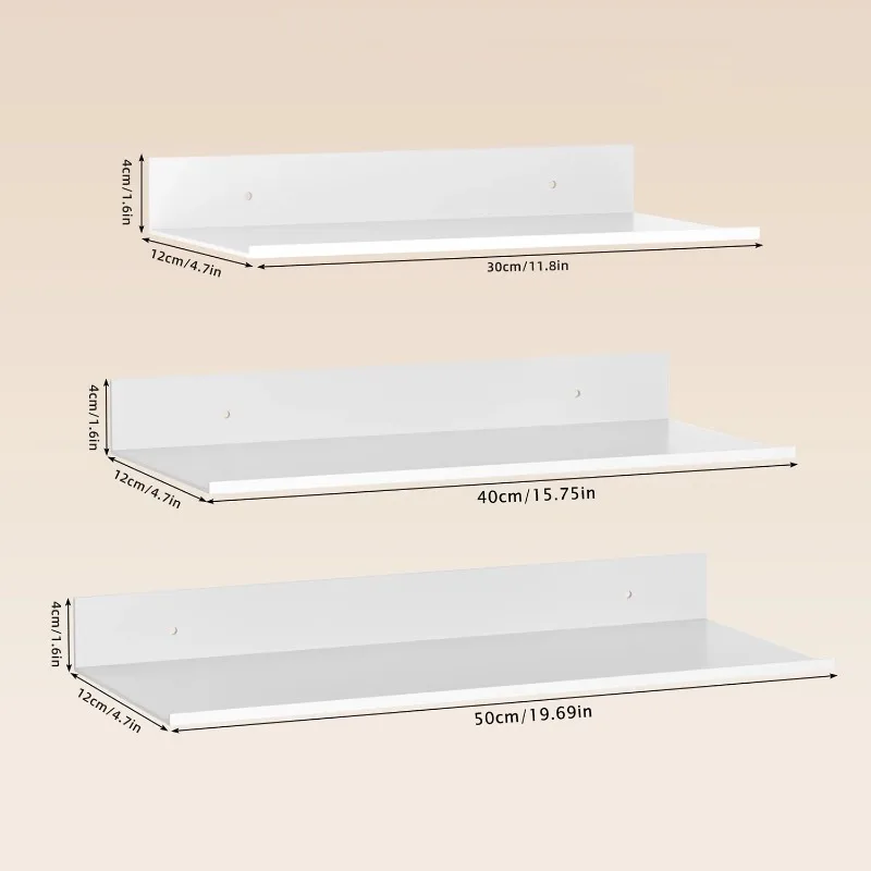 金属製フローティングシェルフ 壁掛け収納ラック キッチン バ - Floating Shelves のレビューと価格