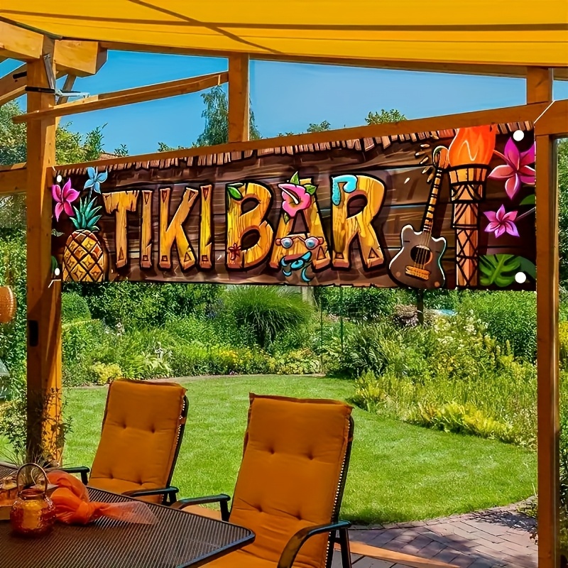 ティキバーバナー トロピカルハワイアンビーチテーマ パーティ - Home Decor Nearby のレビューと価格