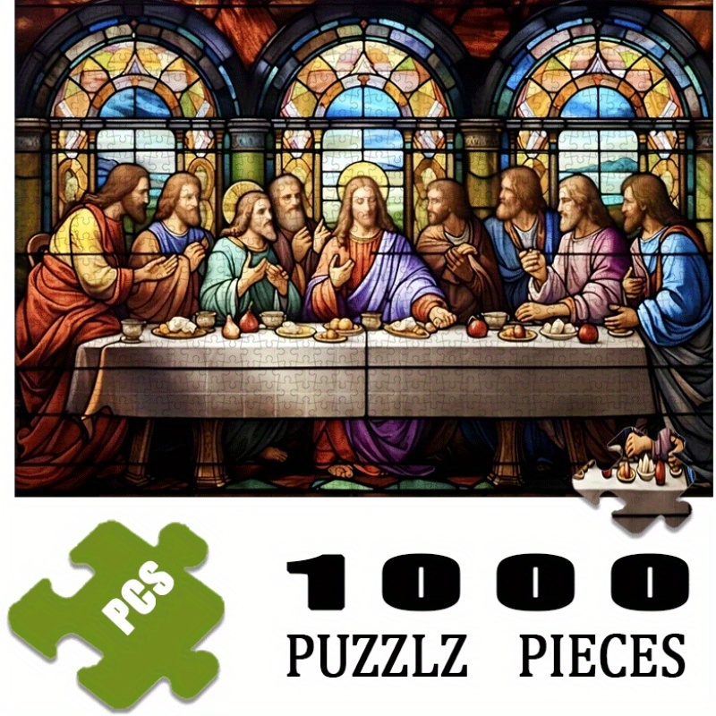 1000ピース 聖餐の夜 紙製ジグソーパズル - 大型インタ - Home Decor Game のレビューと価格
