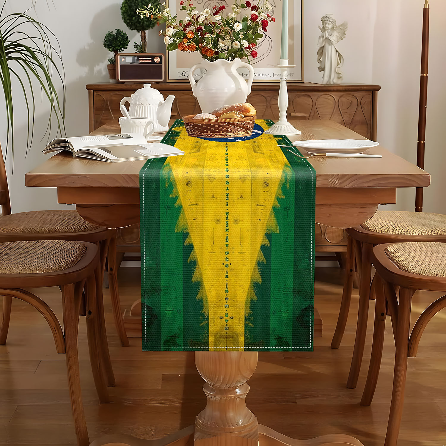ブラジリアンスタイルのテーマテーブルフラッグ、ブラジル国旗の - Home Decor Market のレビューと価格