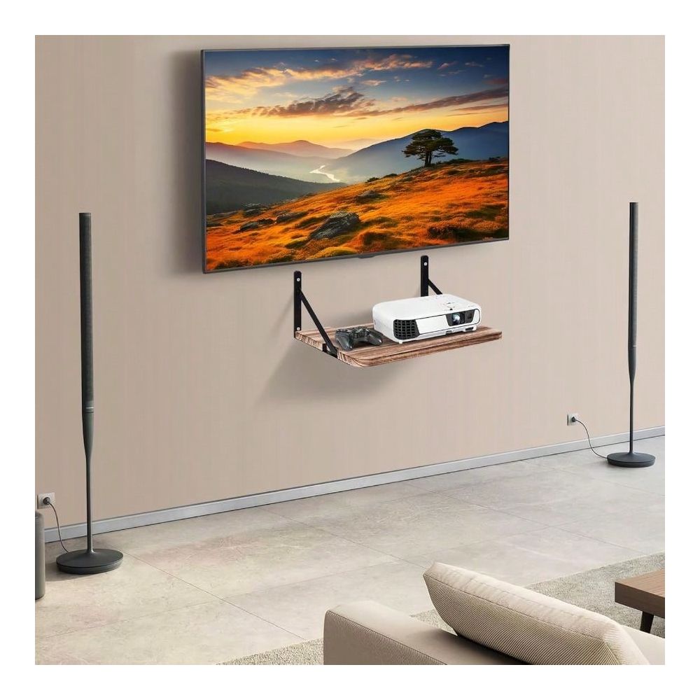 シェルフ、16.2 X 11 L、ルーター用壁掛けフローティ - Floating Shelves のレビューと価格