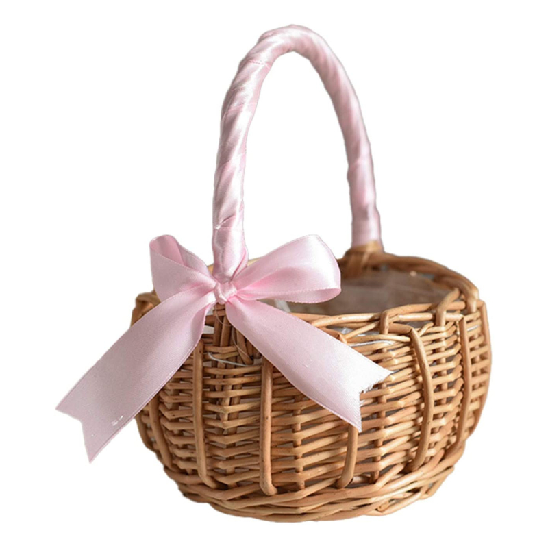 手作り収納ラック織フラワーバスケット籐収納バスケットフラワー - Rattan Plant Basket のレビューと価格
